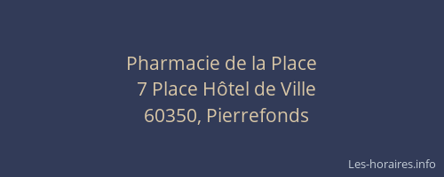 Pharmacie de la Place