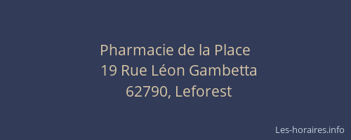 Pharmacie de la Place