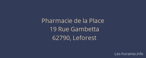 Pharmacie de la Place