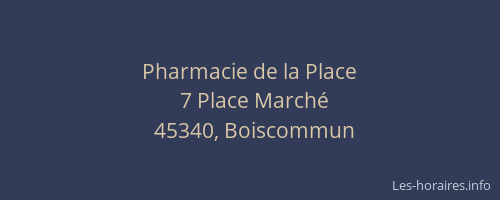 Pharmacie de la Place