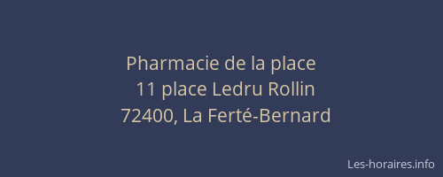 Pharmacie de la place