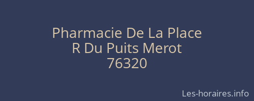 Pharmacie De La Place