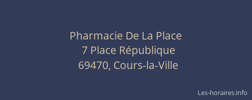 Pharmacie De La Place