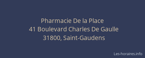 Pharmacie De la Place