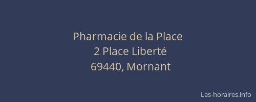 Pharmacie de la Place