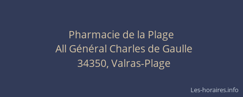 Pharmacie de la Plage