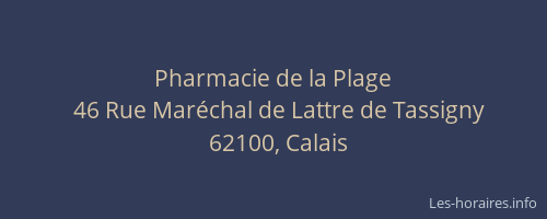 Pharmacie de la Plage