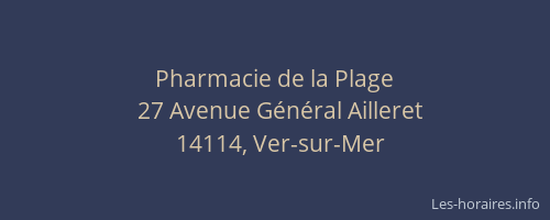 Pharmacie de la Plage