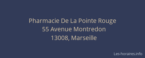 Pharmacie De La Pointe Rouge