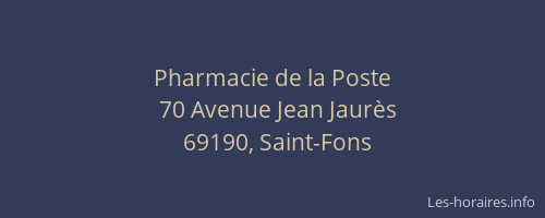Pharmacie de la Poste