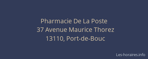 Pharmacie De La Poste