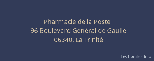 Pharmacie de la Poste