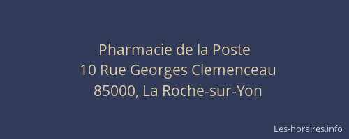 Pharmacie de la Poste