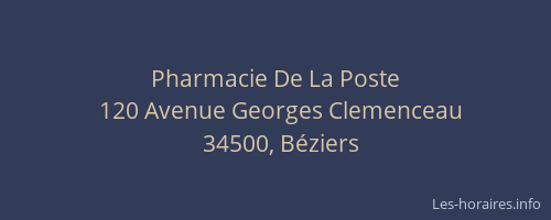 Pharmacie De La Poste