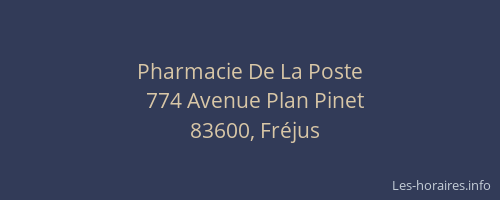Pharmacie De La Poste