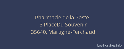 Pharmacie de la Poste
