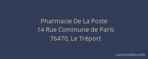 Pharmacie De La Poste