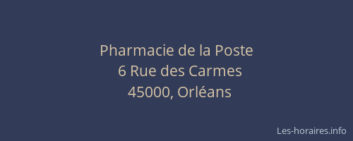 Pharmacie de la Poste