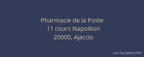 Pharmacie de la Poste