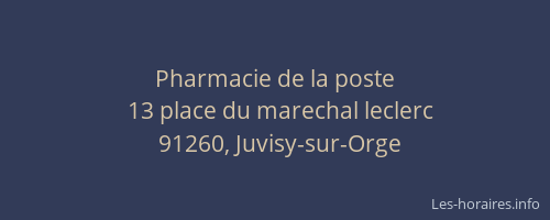 Pharmacie de la poste