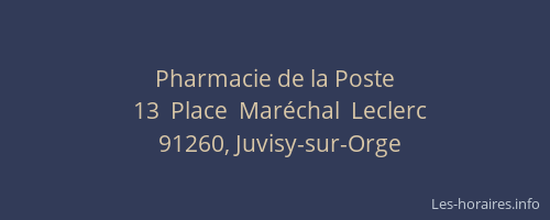 Pharmacie de la Poste