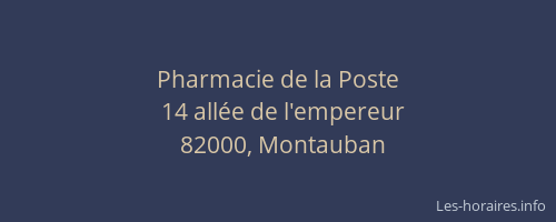 Pharmacie de la Poste