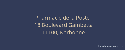 Pharmacie de la Poste