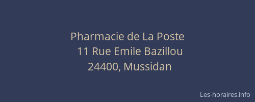 Pharmacie de La Poste