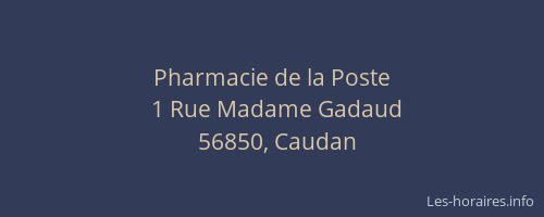 Pharmacie de la Poste