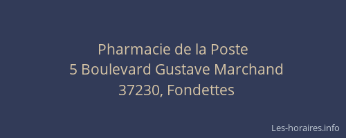 Pharmacie de la Poste