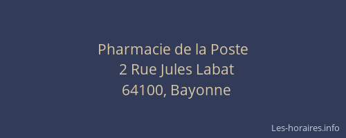Pharmacie de la Poste