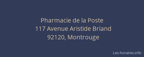 Pharmacie de la Poste