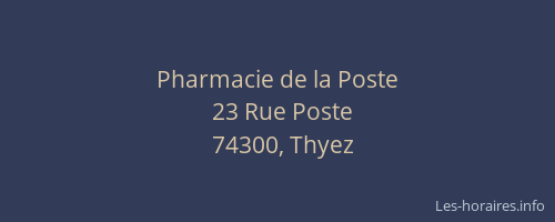 Pharmacie de la Poste