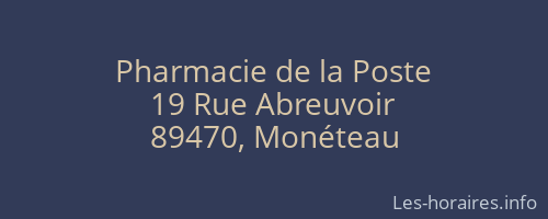 Pharmacie de la Poste