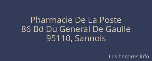 Pharmacie De La Poste