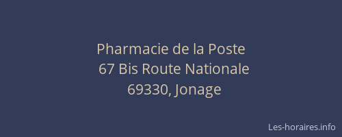 Pharmacie de la Poste
