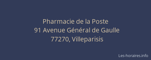 Pharmacie de la Poste