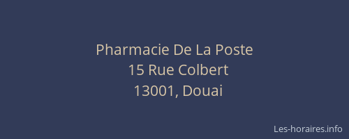 Pharmacie De La Poste