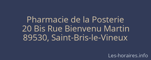 Pharmacie de la Posterie