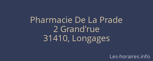 Pharmacie De La Prade