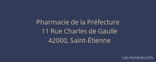 Pharmacie de la Préfecture