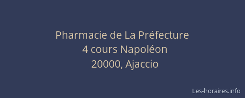 Pharmacie de La Préfecture