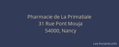 Pharmacie de La Primatiale