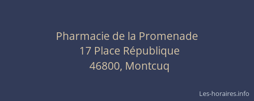 Pharmacie de la Promenade