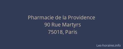 Pharmacie de la Providence