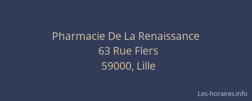 Pharmacie De La Renaissance