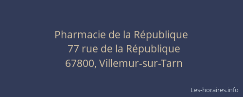 Pharmacie de la République