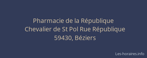 Pharmacie de la République