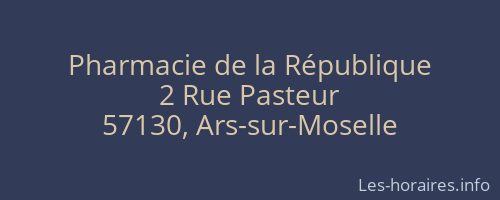 Pharmacie de la République
