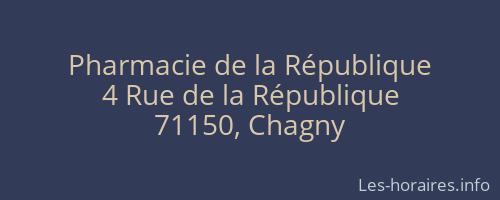 Pharmacie de la République